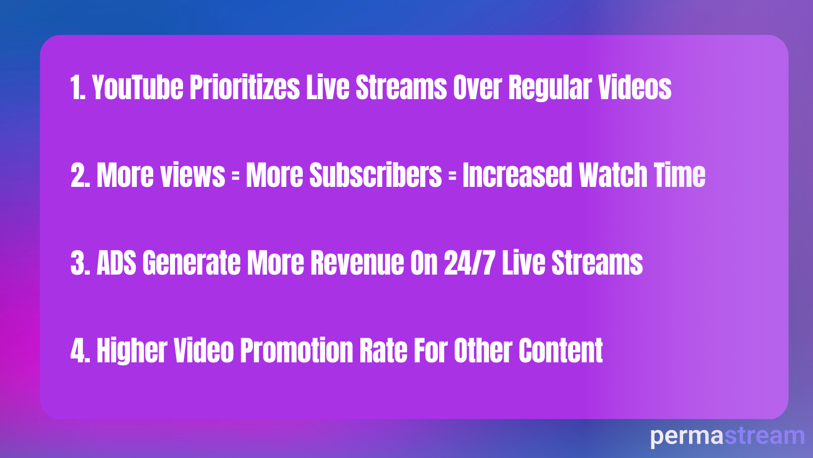 Increase Your YouTube Channel's Growth Through 24/7 Live Streaming